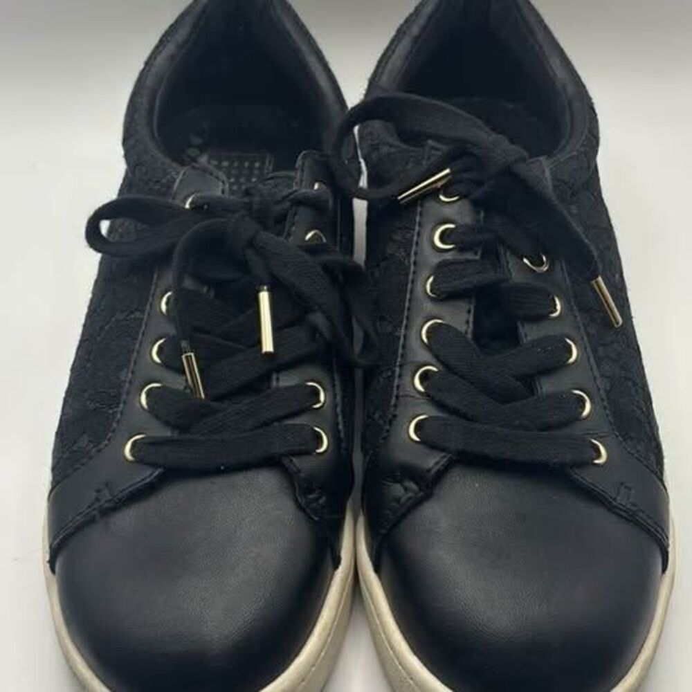 White House Black Market Black Kicks Lace Overlay Sneakers - Size 7.5 (S46)